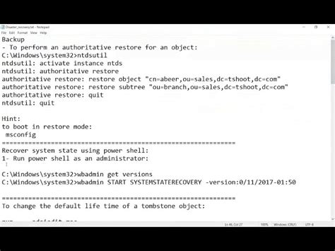60- Windows Server 2019 Disaster Recovery: Recover A User Using LDAP ...