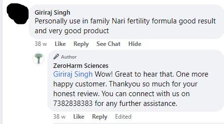 Real Stories - Latest Zeroharm Narie Fertility Formula Reviews