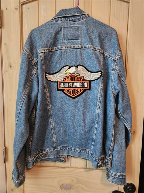 Vintage Levis Harley Davidson Denim Jacket Size Large - Gem