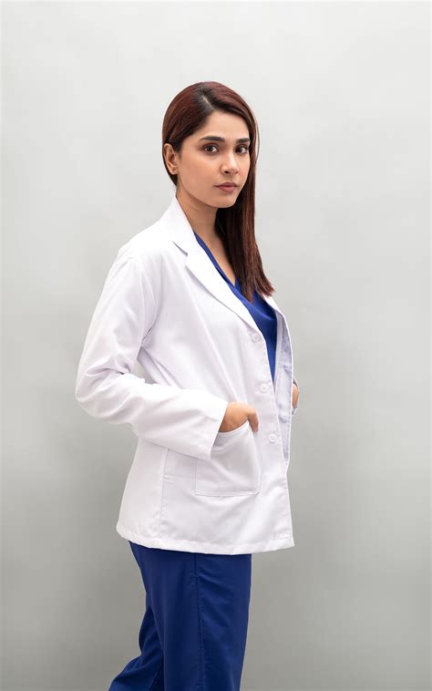 Professional workwear (White) full sleeves lab coat – Ziva Uniforms