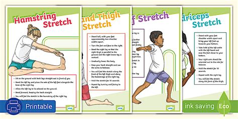 Cool Down Display Posters | Physical Education | Grade 4