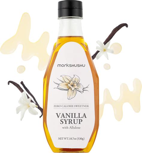 Amazon.com: MONKSHUSHU Premium Cinnamon Allulose Syrup 18.7 Fl Oz - Liquid Sweetener for coffee ...