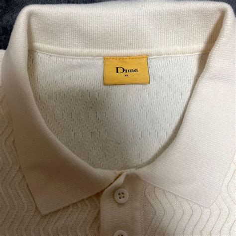 Dime Wave Cable Knit Polo / FOREST トップス