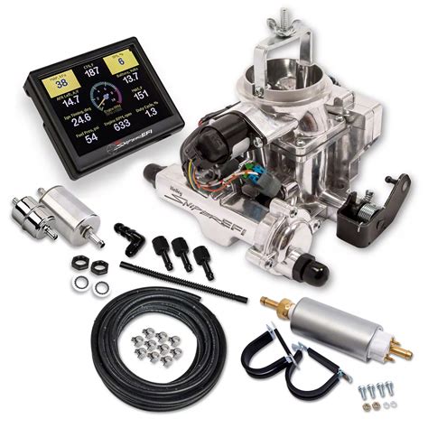 Holley EFI Jeep Wrangler BBD Self-Tuning Fuel Injection System Master Kit; Polished 550-858K (79 ...