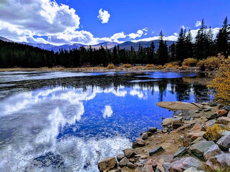 [OC] 4048x3036 Echoing the relection at echo lake, Mount Evans. Denver, CO : r/EarthPorn
