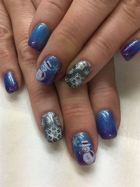 winter gel nails