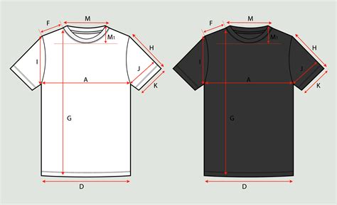 T Shirt Technical Measurement Details Graphic by ClothingArtStudio ...
