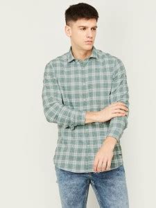 BOSSINI Men Checkered Casual Green, White Shirt - Buy BOSSINI Men ...