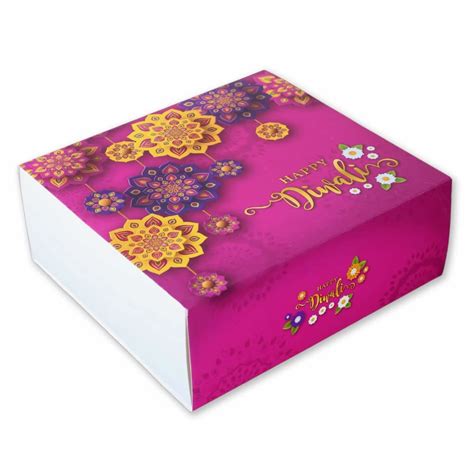 Buy Chic a Choc Happy Diwali Cake Box/Hamper/Tray With 4 Jars - Rangoli ...