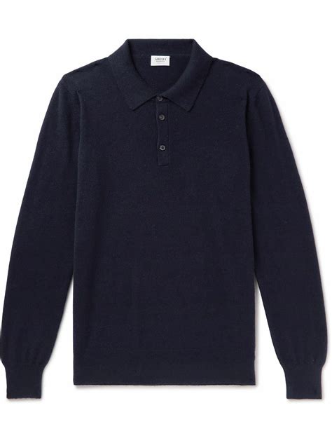 Ghiaia Cashmere - Cashmere Polo Shirt - Blue Ghiaia Cashmere
