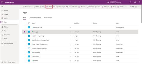 Manage apps in Power Apps - indianet