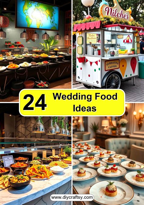 24 Wedding Food Ideas to Delight Guests with Creative Menus
