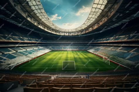 Football stadium inside | Premium AI-generated image