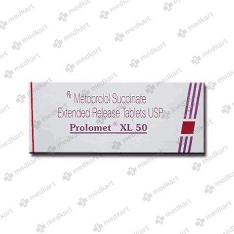 PROLOMET XL 50MG TABLET 15'S, Price, Composition & Generic Alternatives ...