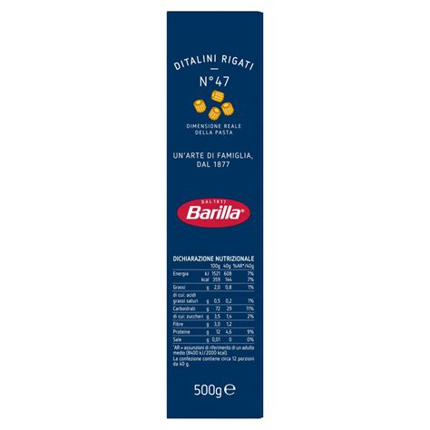 Ditalini Rigati Barilla 500 g in vendita online | Conad