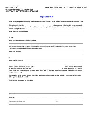 2017-2026 Form CA CDTFA-230-G-1 - Blank Fillable Template | Fill Out ...