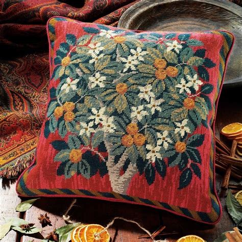 EHRMAN ORANGE BLOSSOM TREE by CANDACE BAHOUTH NEEDLEPOINT TAPESTRY KIT ...