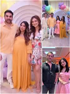 Inside Arbaaz Khan's wife Sshura's baby shower: Salman Khan poses with ...