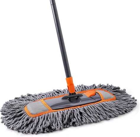 Microfiber Dust Mop for Hardwood Floor Cleaning, Dry and Wet Baseboard ...
