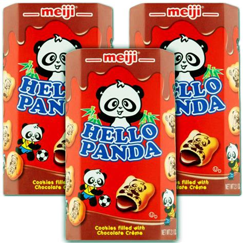 Meiji Hello Panda Chocolate Biscuit Pack of 3 2.1 India | Ubuy
