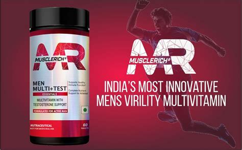 MuscleRich Men Multi+Test (Multivitamin with Testosterone Support) - 60 ...