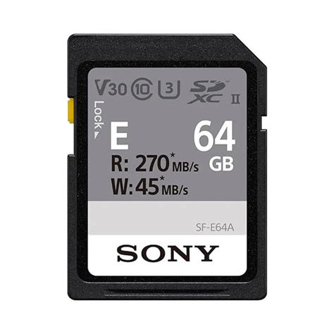 Buy Sony SF-E Series UHS-II SD 64GB Memory Card Online at Best Price in ...