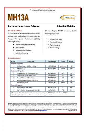 PP Injection Moulding Granules - 1110MAS IOCL PP Injection Moulding ...