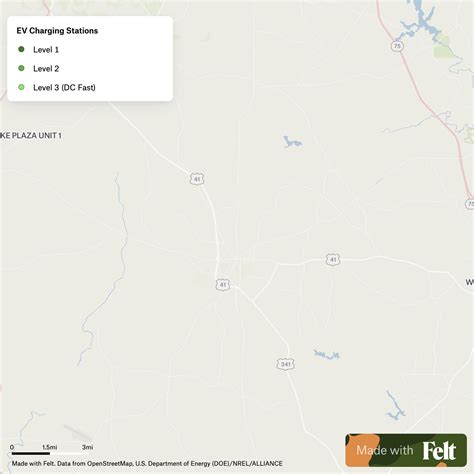 Electric Vehicle Charging Stations in Lamar County, Georgia