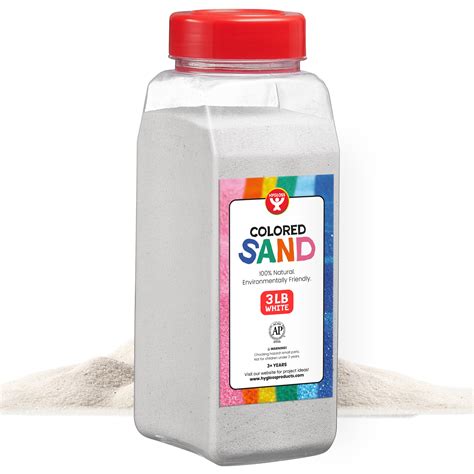 Snapklik.com : Colored Sand For Crafts 3 Lb Bottle, White Vibrant Colorful Fine Sensory Play ...