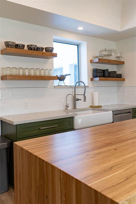 Butcher Block Table and Shelves | Porter Barn Wood