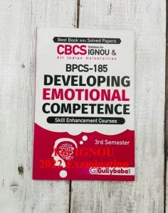 BPCS185-Developing Emotional Competence(English Medium)-Latest New Book ...