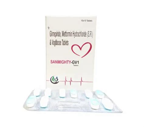 Cardiac Diabetic Range - Metformin Hydrochloride 1000mg, Glimepride 1mg ...