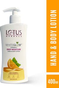 LOTUS HERBALS WhiteGlow Vitamin C Deep Moisture Hand & Body Lotion ...