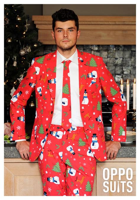 Men's OppoSuits Red Christmas Suit
