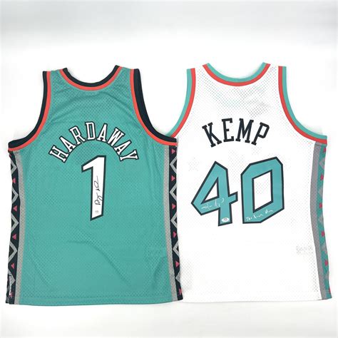 Shawn Kemp and Penny Hardaway Signed Mitchell&Ness 1996 All-Star Game ...