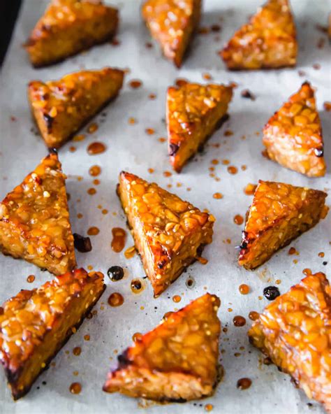 Crispy Baked Marinated Tempeh Story - Running to the Kitchen®