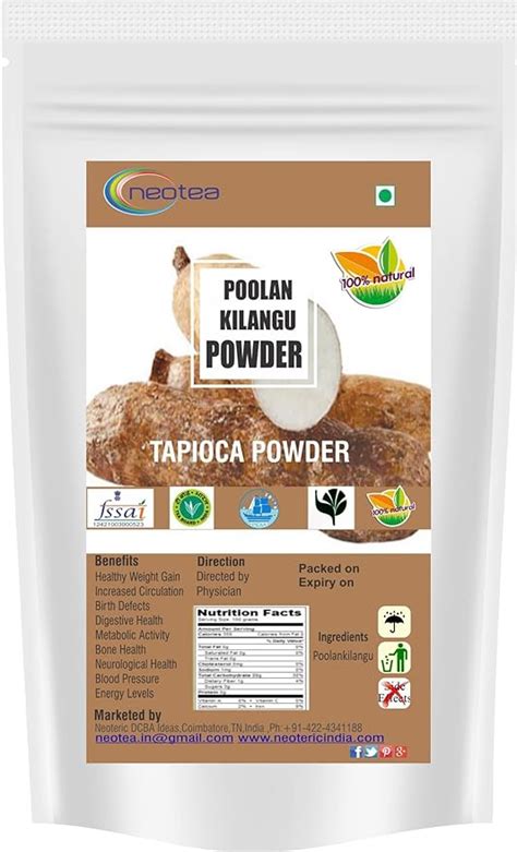 Neotea Tapioca Flour | Sabudana Atta | Tapioca Starch | Organic Cassava ...