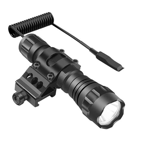 Buy 1000 Lumens LED Flashlight Light with Pressure Switch and Rail for ...