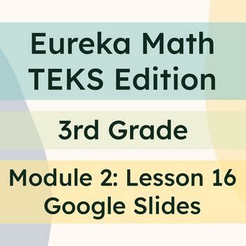 3rd Grade Module 2 Lesson 16 的图像结果