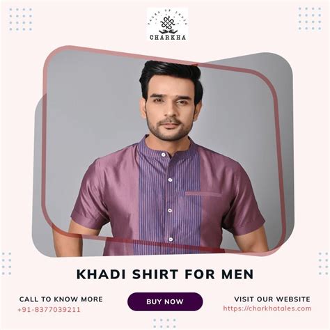 What is the specialty of pure khadi shirts for men? – Charkha Tales