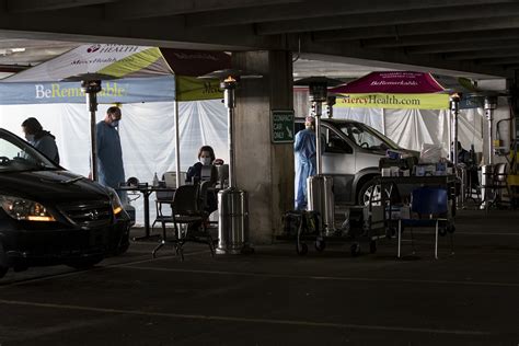 Mercy Health Saint Mary's drive-through coronavirus testing center ...