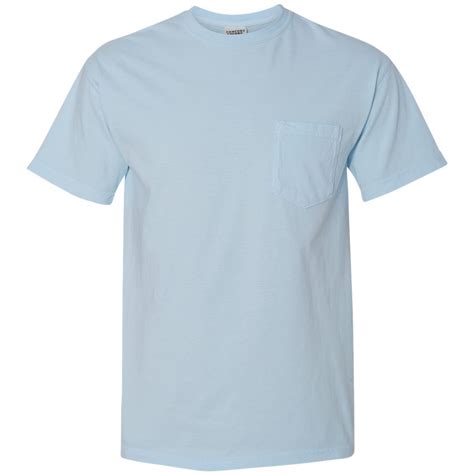 Comfort Colors 6030 Garment-Dyed Heavyweight Pocket T-Shirt - Chambray ...