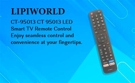 Buy LipiWorld® CT-95013 CT 95013 LED Smart TV Remote Control with ...