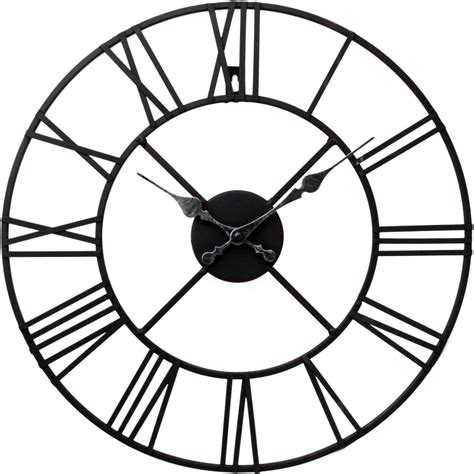 Wall Clock White Roman Numerals at Quyen Elliott blog