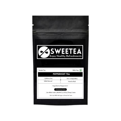 Peppermint Tea | Mint Leaf Tea | Pure Peppermint Tea | Herbal Tea | Sweetea