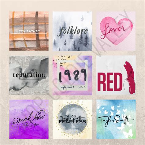 Taylor Swift Printable Album Covers - Printable Free Templates