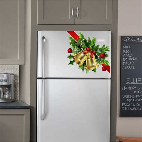 Bells and Bows Corner Vinyl Decal for Refrigerators, Dishwashers and More!