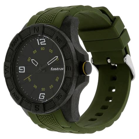 Buy Online Fastrack Light Weight Quartz Analog Black Dial Silicone ...