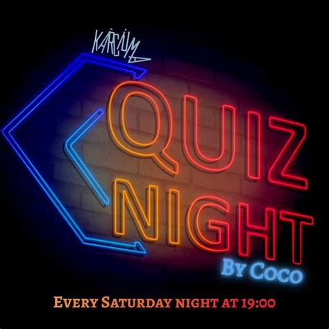 Quiz night by Coco, Câmpului, 17 , Cluj-Napoca, Romania, 24 May 2025 ...