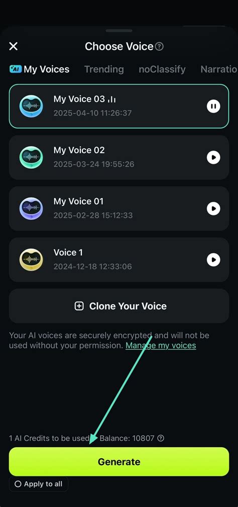 AI Voice Cloning - Filmora Mobile Guide